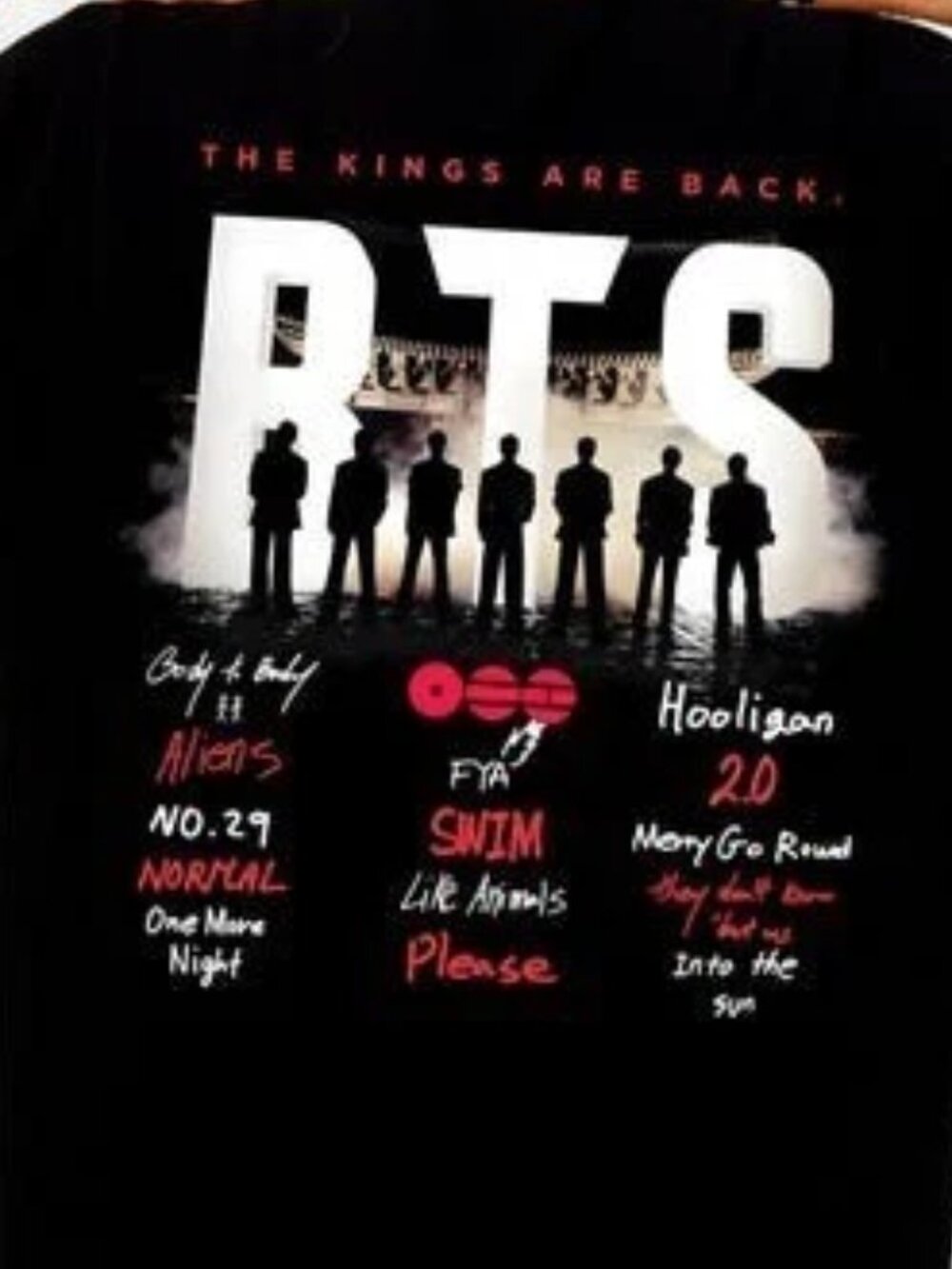BTS Arirang Tracklist The Kings Are Back Shirt, Bangtan 2026 Concert Tee - Picture 3 of 6